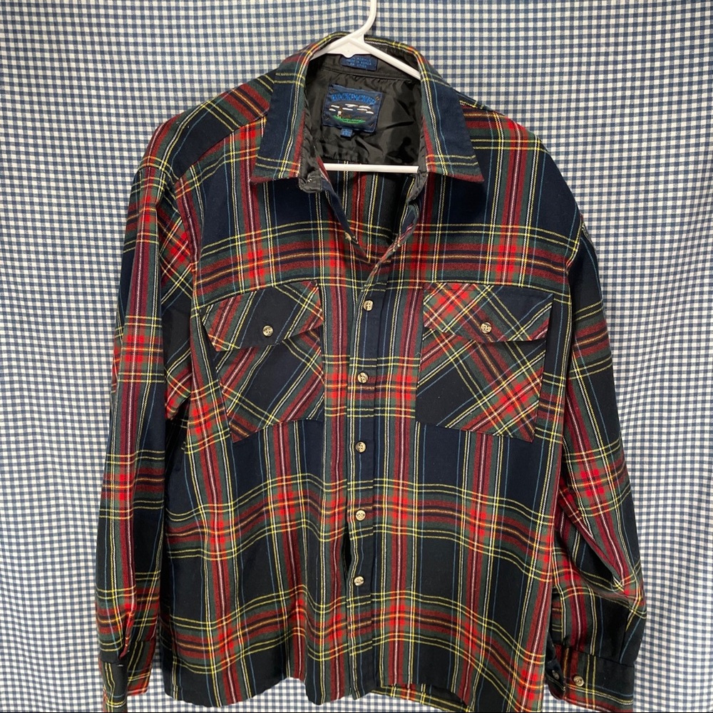 Vintage  Backpacker Acrylic Plaid Shirt Men’s Lg